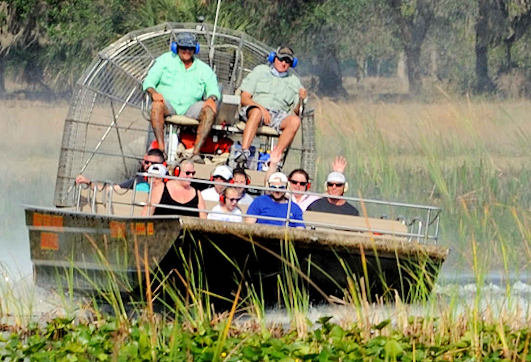 Airboat rides near the Windsor Hills Resort